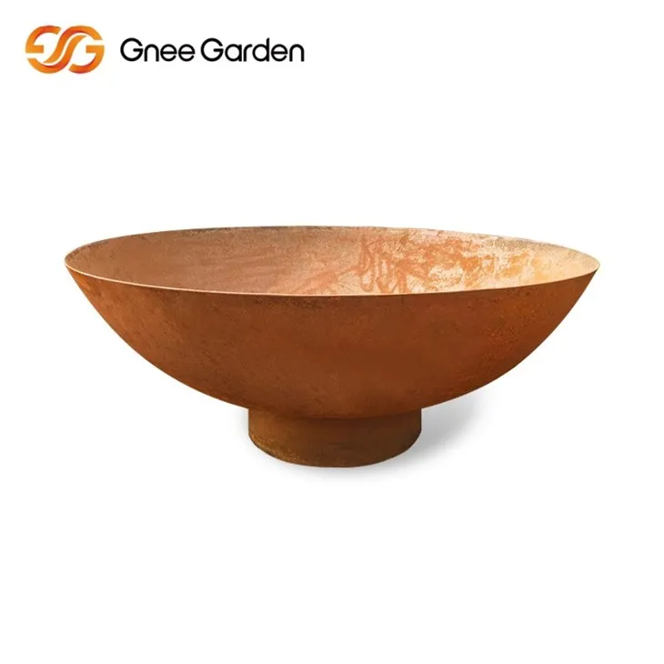 Corten Modern Round Fire Bowl