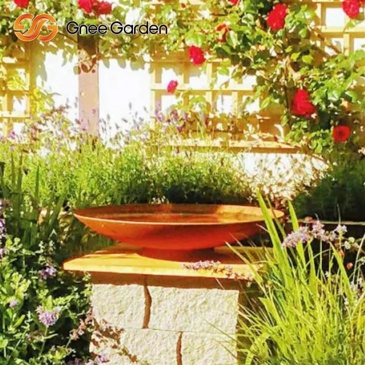 Corten Steel Fire Pit Industrial Style