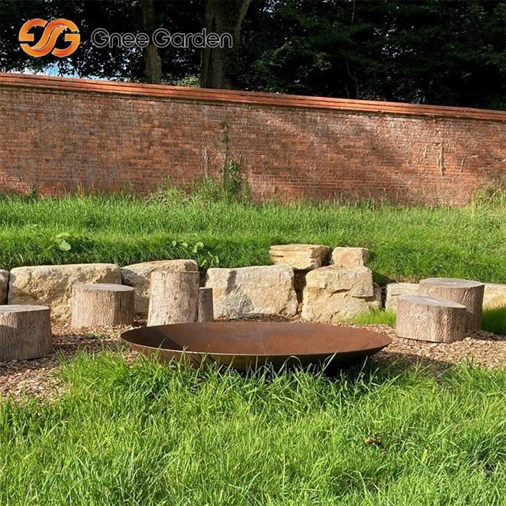 Corten Steel Modern Ugunsdzēsības bedres dizains