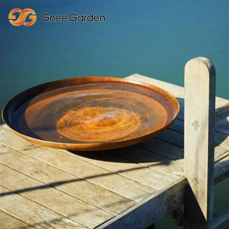 Corten Fire Bowl zemniecisks āra stils