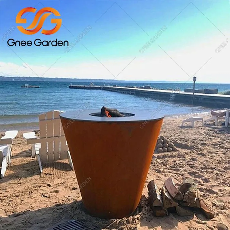 Corten tērauda grila bārbekjū