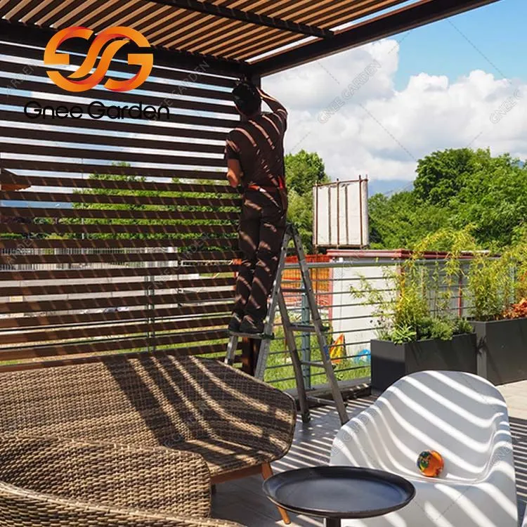 Corten tērauda augstas kvalitātes kvalitātes āra lapene