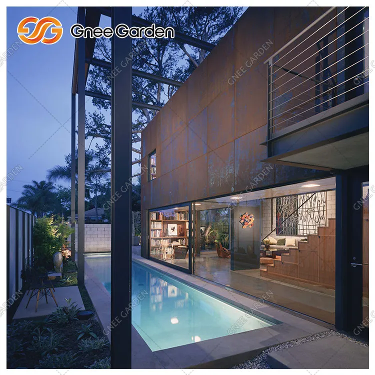 Corten tērauda loksnes sienām