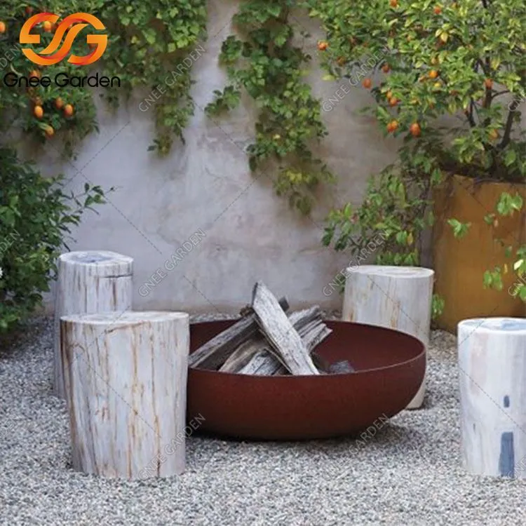 Corten tērauda malkas dedzināšana