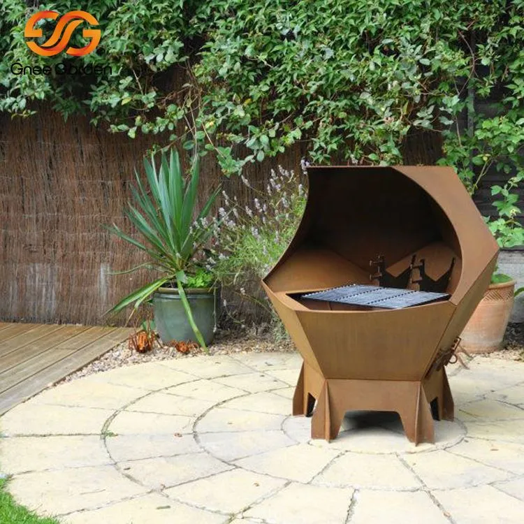 Radošs Corten Steel Bbq dizains