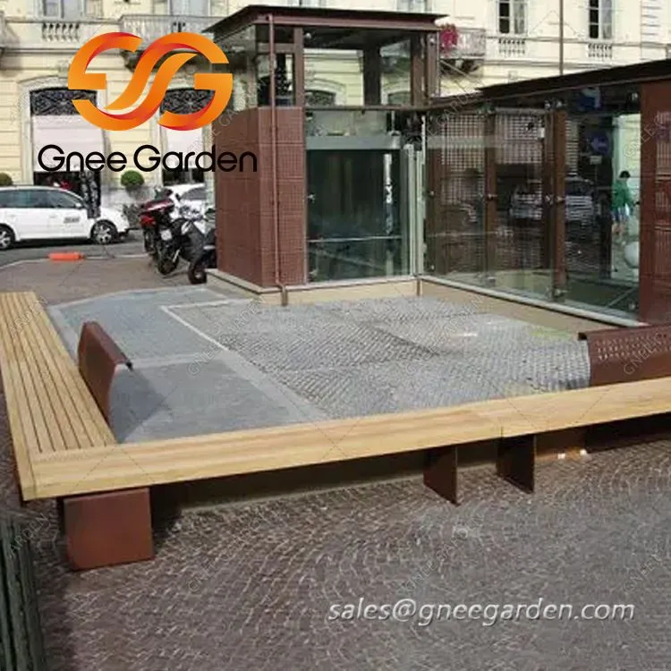 Pielāgota izmēra Corten tērauda āra mēbeles