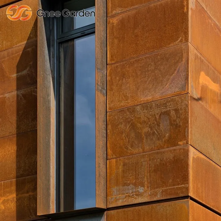 Fasādes paneļi autentisks Corten Steel