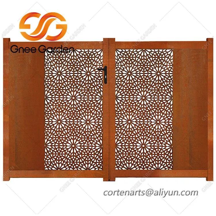 Dārza žogu režģu vārti