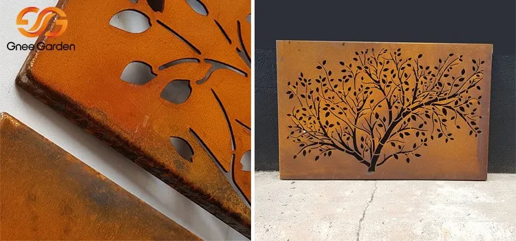 Garden Decorative Corten Steel Screens Garden Decorative Corten Steel Screens