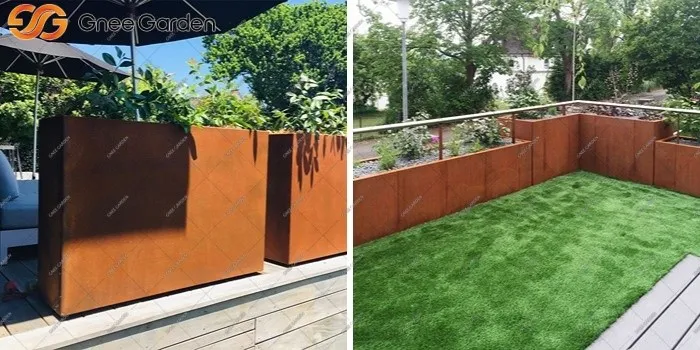 Corten modern planters Corten modern planters