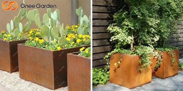 Corten steel modern plant stand Corten steel modern plant stand