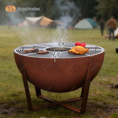 Corten steel bbq grill Corten steel bbq grill