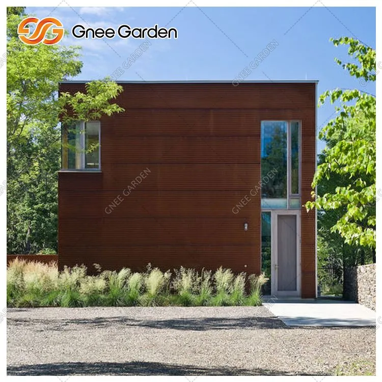 Corten metāla ēkas interjera sienas paneļi