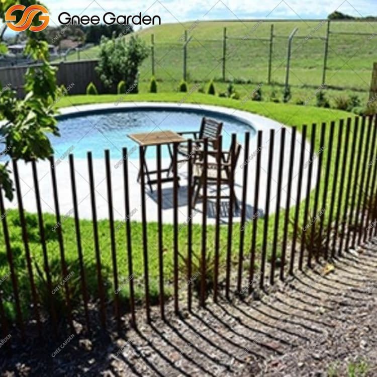 Corten Steel modern fence panels