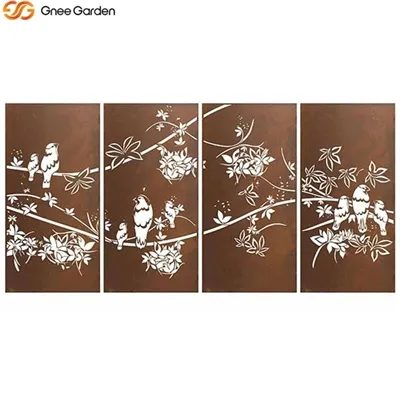 Corten tērauda ekrāni - izturīgi un stilīgi privātumam