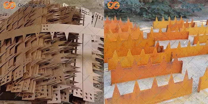 Modern Corten Steel Garden Bed for Outdoor Planting Modern Corten Steel Garden Bed for Outdoor Planting