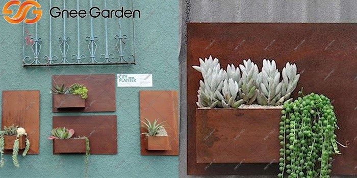 Corten modern outdoor planters Corten modern outdoor planters