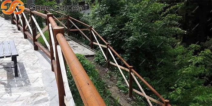 Weathering steel fence Weathering steel fence