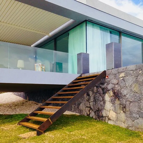 Corten Steel Floating Staircase Corten Steel Floating Staircase