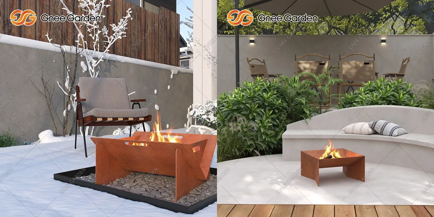 gas fire pit corten steel gas fire pit corten steel