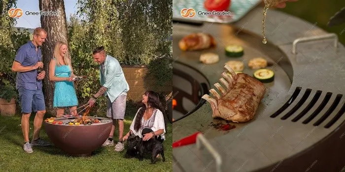 Corten Steel BBQ Pit Corten Steel BBQ Pit