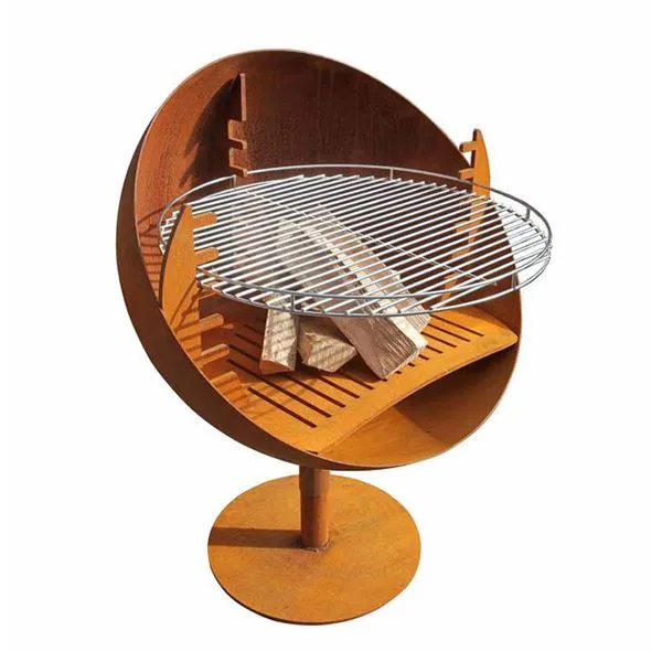 Tērauda grils kokogļu pārnēsājams Bbq grils