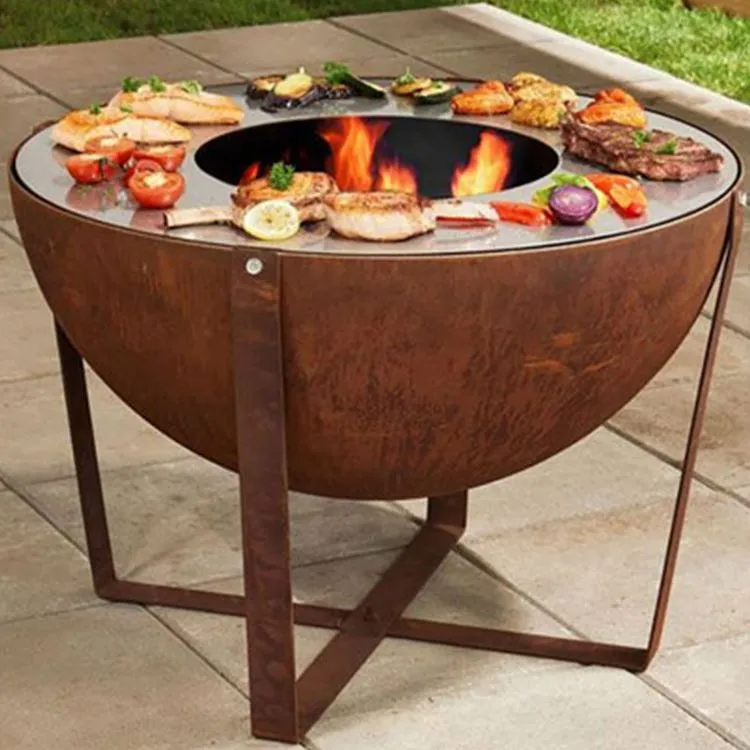 Weathering Steel Camping BBQ