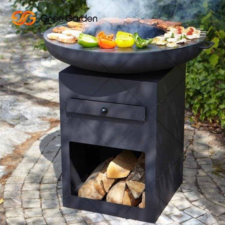 Steel Fire Pit Grill laikapstākļiem